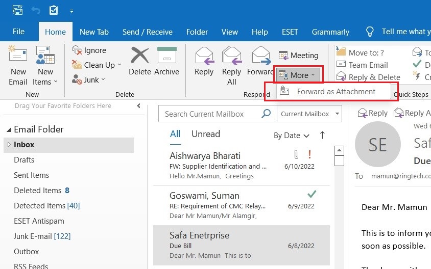 forward as attachment outlook 2021