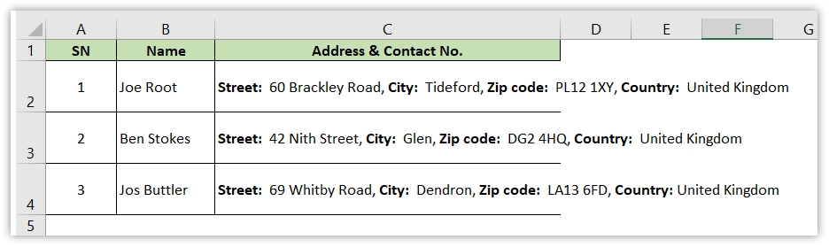 how to add new line in excel cell concatenate