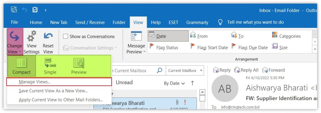 The best outlook view settings 2023 - Outlook School