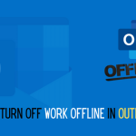 How do i turn off work offline in Outlook?