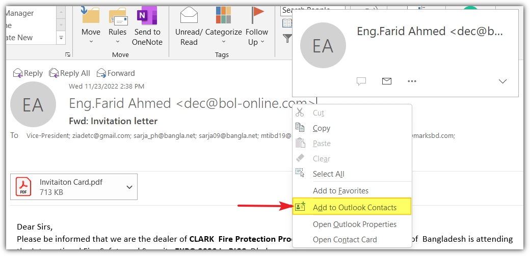 How to add a contact in outlook_04