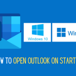 How to open outlook on startup