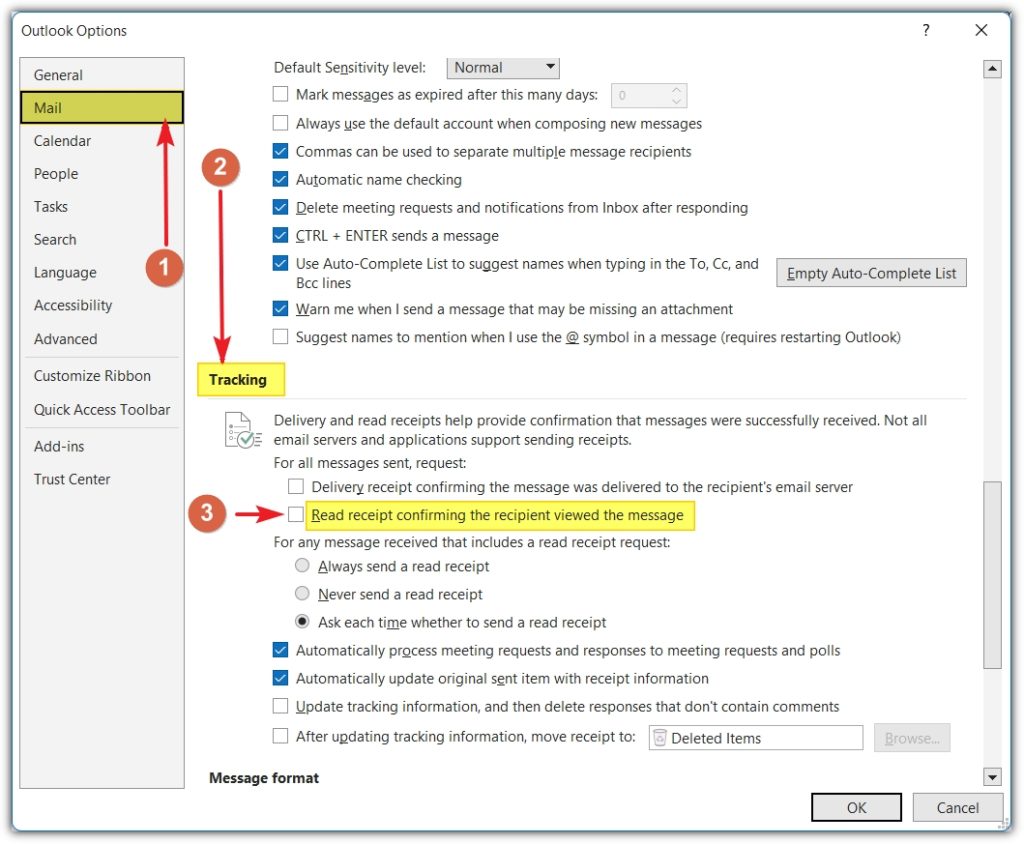 How To Add Read Receipt In Outlook